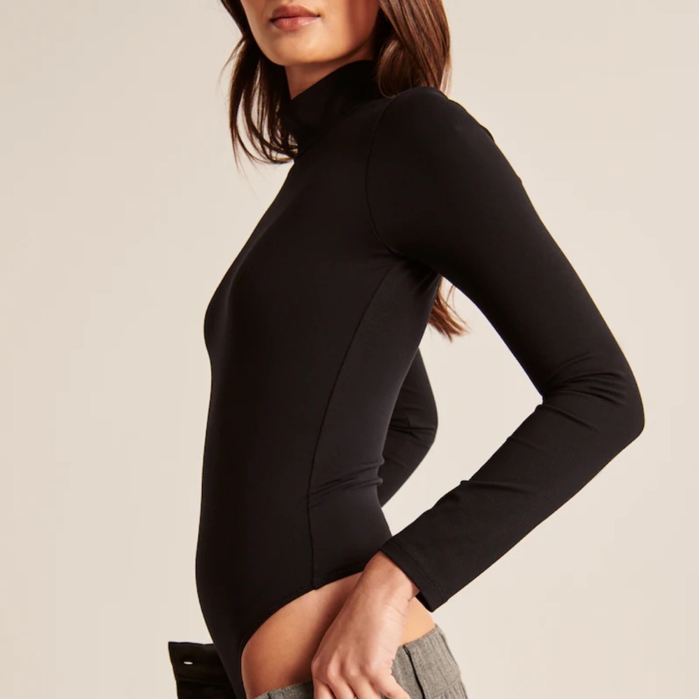 Abercrombie black mock neck bodysuit